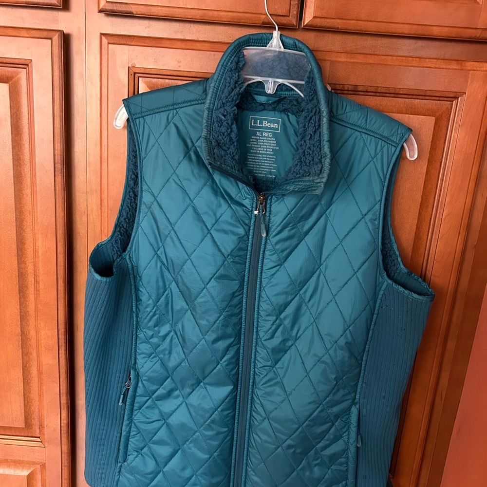 L.L. Bean Turquoise Quilted Vest